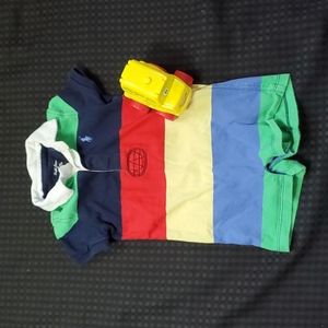 Ralph Lauren, striped, multicolored, onsie, size 6 months